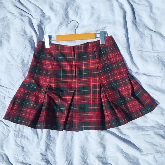 Autumn Plaid mini skirt - 90s size fits small - 36-37 hips - Picture 3 of 4